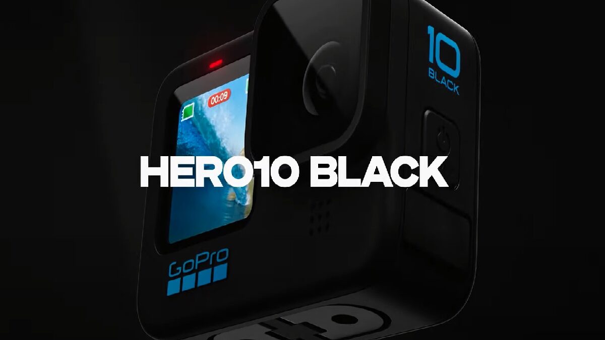 New GoPro Hero 10 Black, capable of recording video at 5.3K at 60 fps