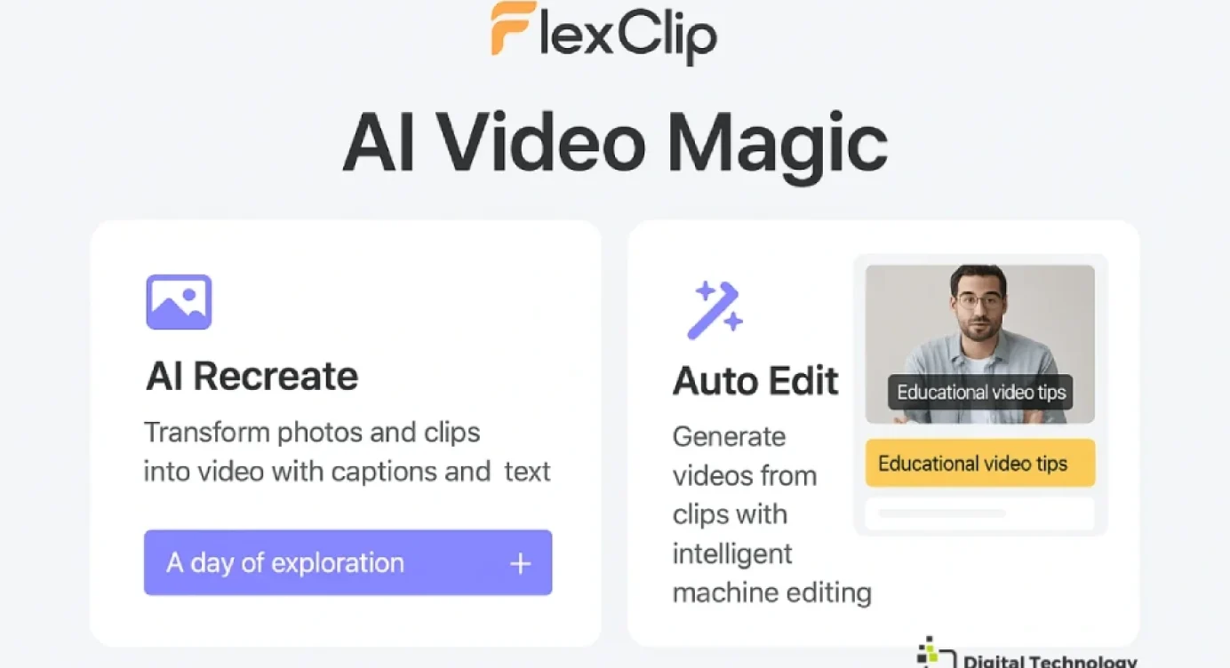 FlexClip Review: Professional AI Video Editing with AI Recreate and Auto Edit