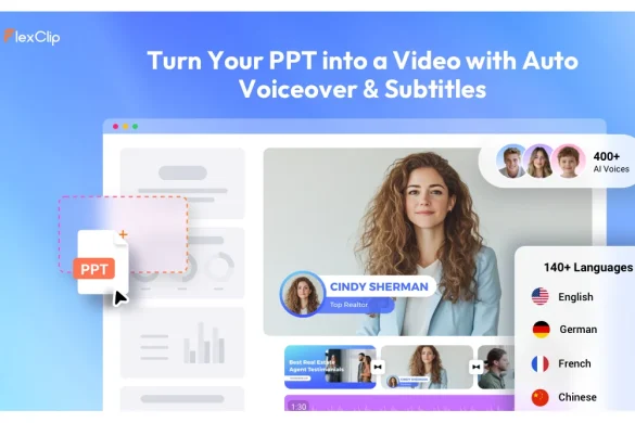 flexclip ai ppt to video review
